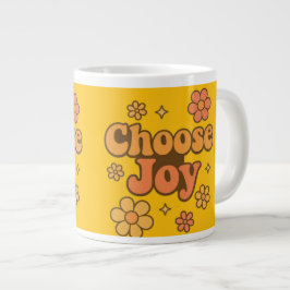 Choose Joy Minimalist Art - Positive Mindset Print Jumbo Mugg