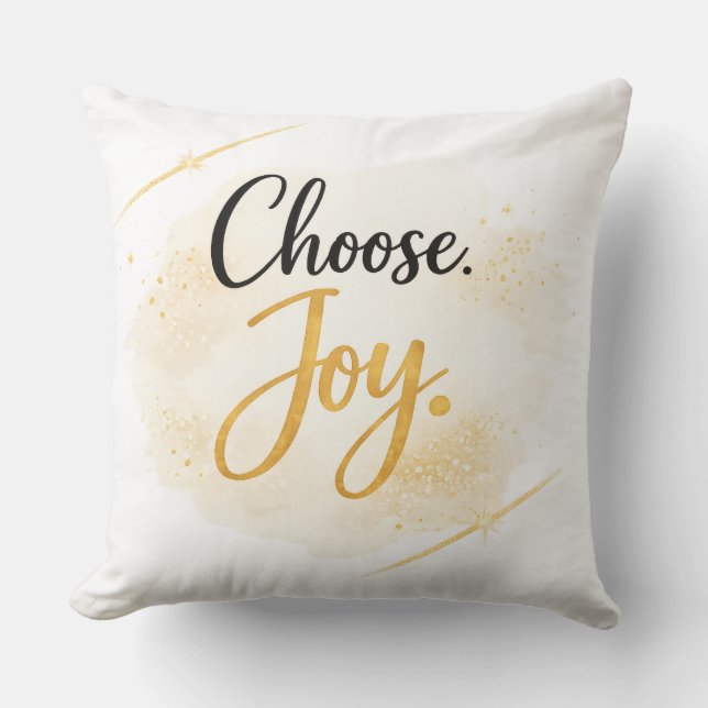 Choose Joy Throw Pillow Kudde (Framsida)