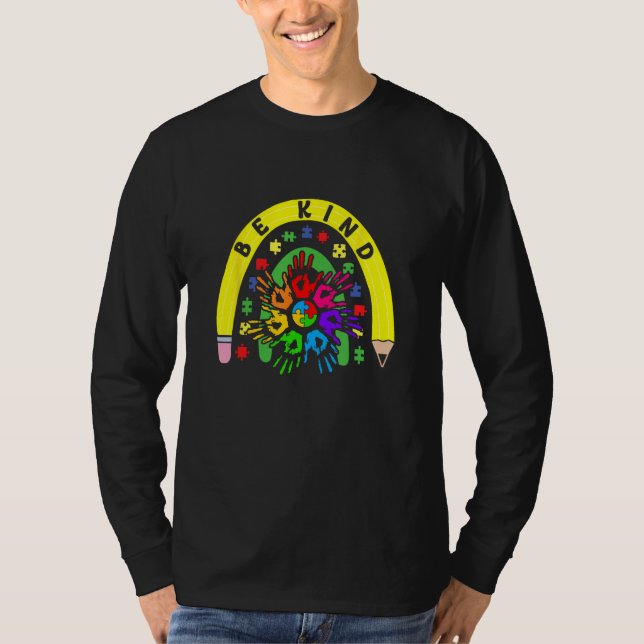 Choose Kindness ASD Spectrum Autism Awareness Be K T Shirt (Framsida)