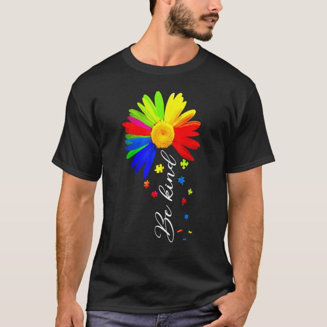 Choose Kindness Be Kind Autism Awareness Shirts Su T Shirt (Framsida)