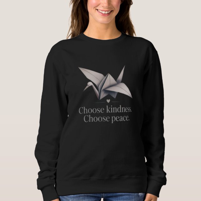 "Choose Kindness, Choose Peace" - Dove  T-Shirt (Framsida)