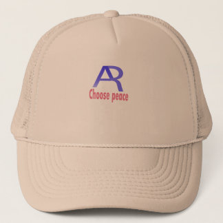 Choose Peace Beige Cap – Minimal Inspirational  Keps