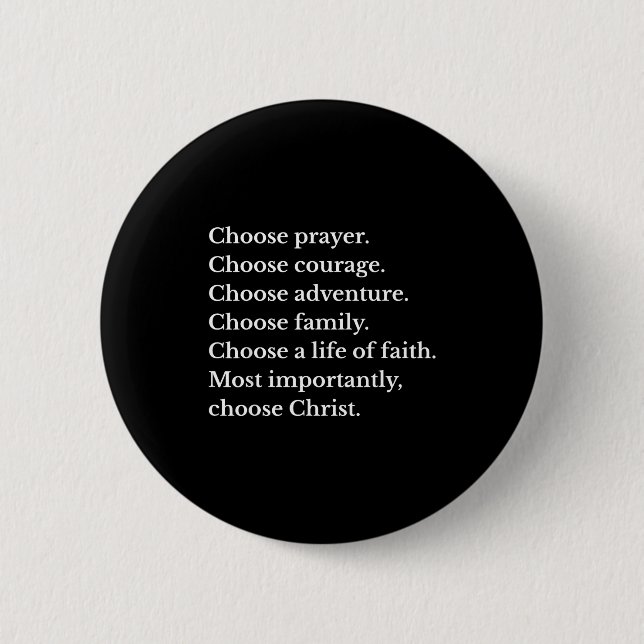 Choose Prayer Choose Courage Choose Adventure Choo Knapp (Framsida)