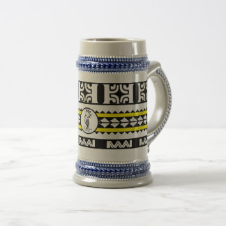 Chope à bière Tribal Ethnic/Bande Jaune Sejdel