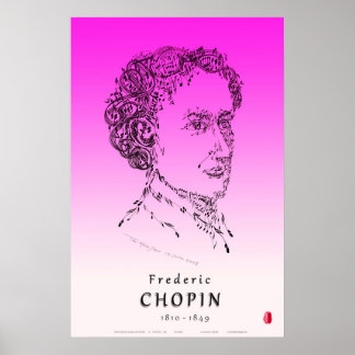 Chopin : Ansikte i Music Poster