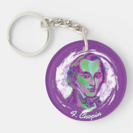 Chopin Aurora Porträtt Citat Akrylnyckelring