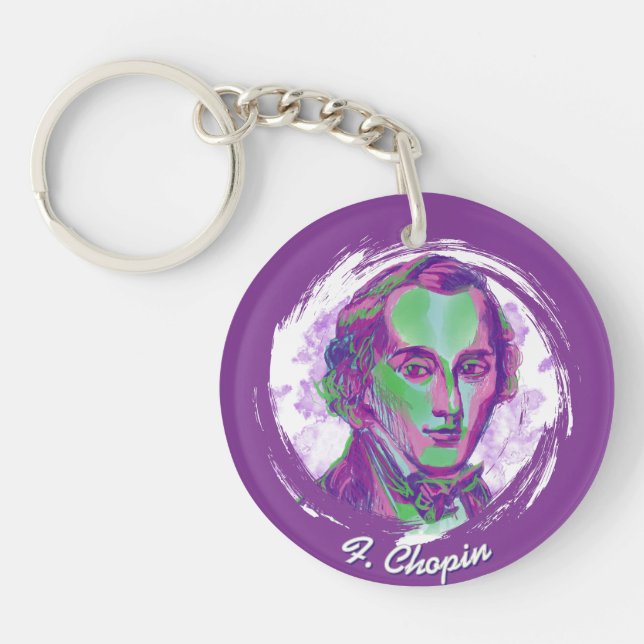 Chopin Aurora Porträtt Citat Akrylnyckelring (Framsidan)