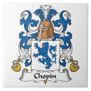 Chopin familjvapensköld kakelplatta