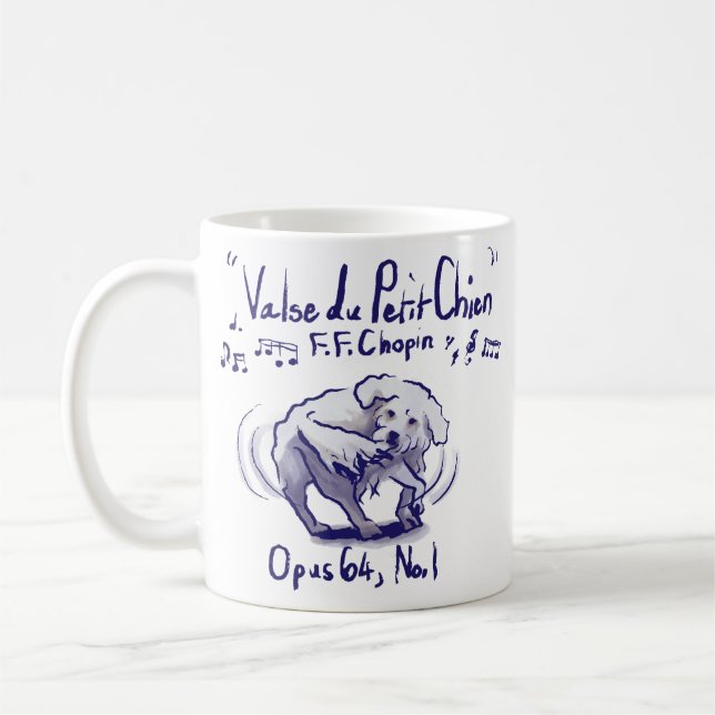 Chopin Minute Waltz Mug Kaffemugg (Vänster)