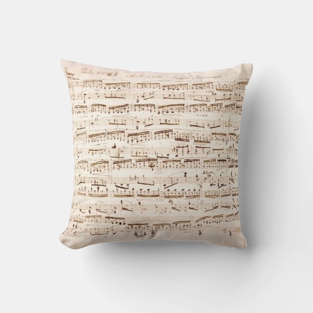 Chopin Music Pillow Kudde (Framsida)