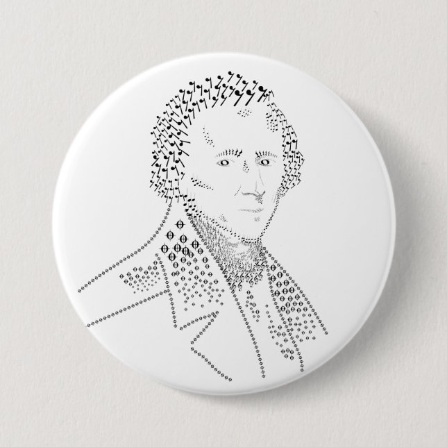 Chopin, musik noter, musiksymboler knapp (Framsida)