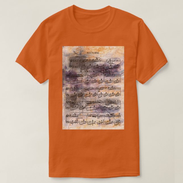 Chopin Nocturne T Shirt (Design framsida)