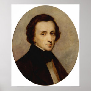 Chopin Porträtt Poster