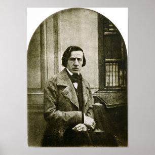 Chopin Porträtt Poster