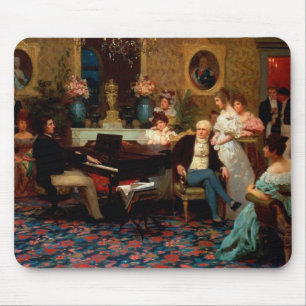 Chopin som leker pianot musmatta