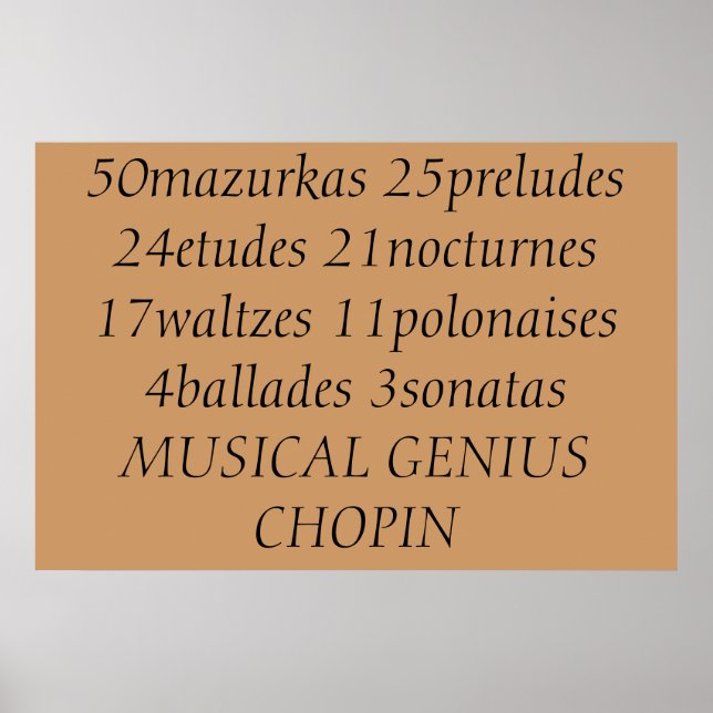 Chopins resultat poster (Framsidan)
