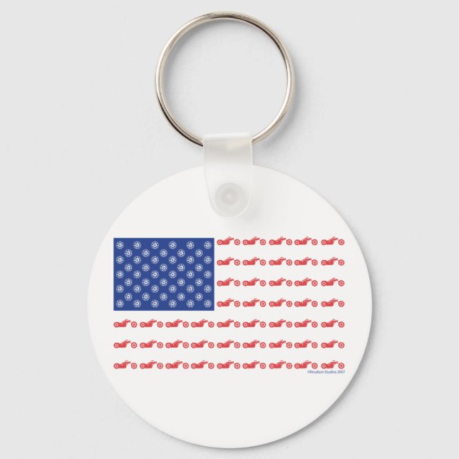 CHOPPER-FLAGGA-[Konverterat] Nyckelring (Framsida)