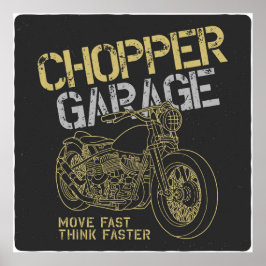 Chopper Garage Poster