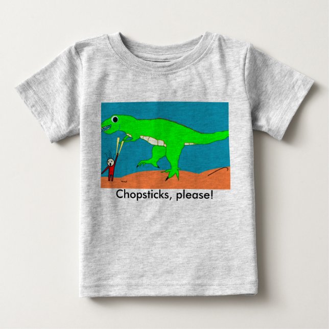 Chopsticks, tack! t-shirt (Framsida)