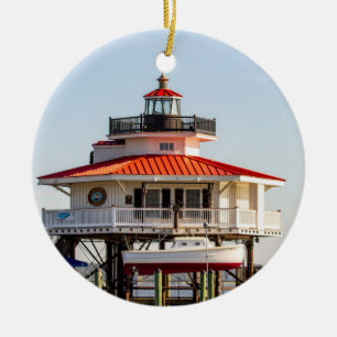 Choptank River Lighthouse Julgransprydnad Keramik