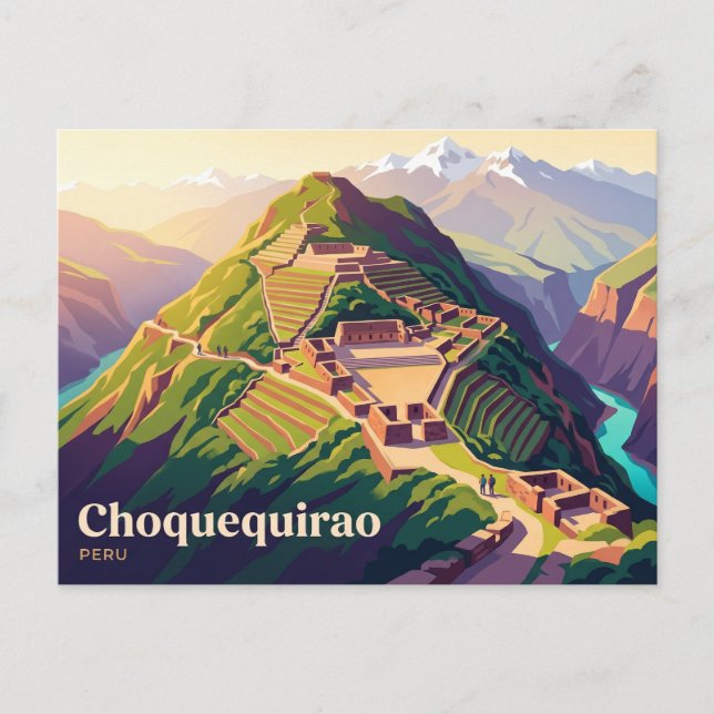 Choquequirao Peru Vykort (Framsida)
