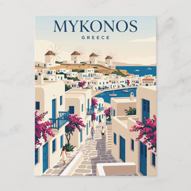 Chora Grekland Vykort (Framsida)