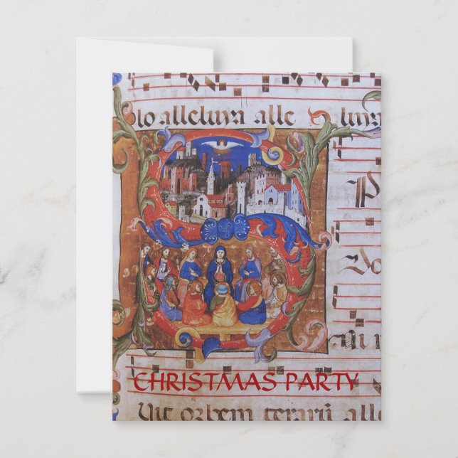 CHORAL MUSIC CHRISTMAS PARCHMENT MED SAINS INBJUDNINGAR (Framsida)