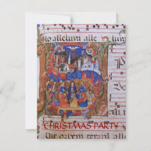 CHORAL MUSIC CHRISTMAS PARCHMENT MED SAINS INBJUDNINGAR