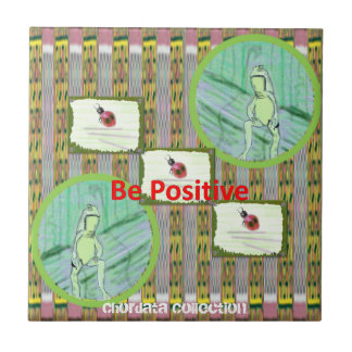 Chordata samlingsgrodor och nyckelpigor Trivets Kakelplatta