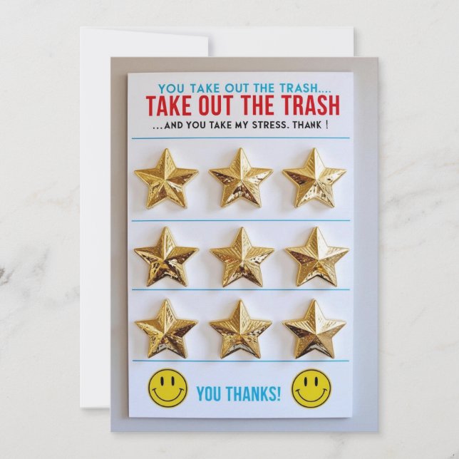 Chore Chart Champion-kort Inbjudningar (Framsida)