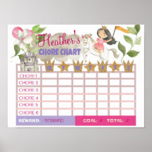 CHORE CHART, PRINCESS, BEHAVIMUNCHART,