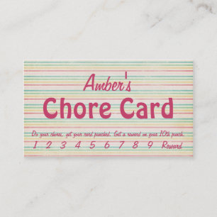 Chore-kortet Lojalitetskort