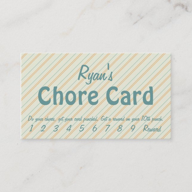 Chore-kortet Lojalitetskort (Framsida)