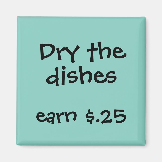 Chore Rewards för barn Magnet (Framsidan)