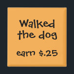 Chore Rewards för barn Magnet<br><div class="desc">Vilken roligt i perfekten som ska påminna ditt barn om de arbetsuppgifter de behöver utföra för varje dag eller under veckan. Anpassa ordalydelsen. E-posta paula@labellarue.com om du behöver ändra färg. Kolla in La Bella Rue-affären för mer färg!</div>