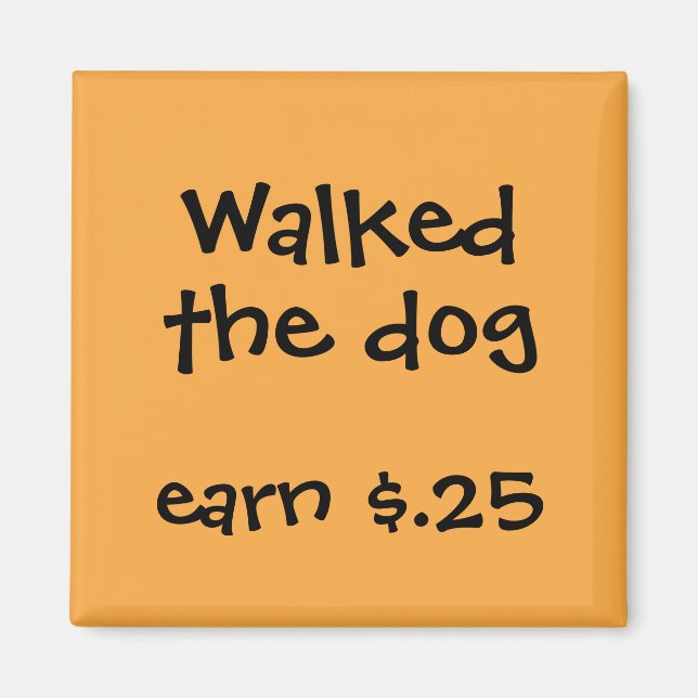 Chore Rewards för barn Magnet (Framsidan)