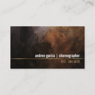 Choreograf Dance TalentSkills Grunge GoldStripe Visitkort