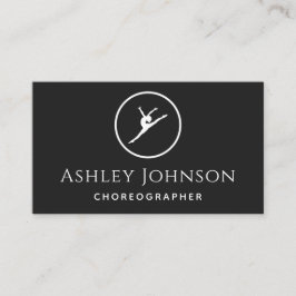 Choreograf Dancer Plain Simple Clean Layout Visitkort