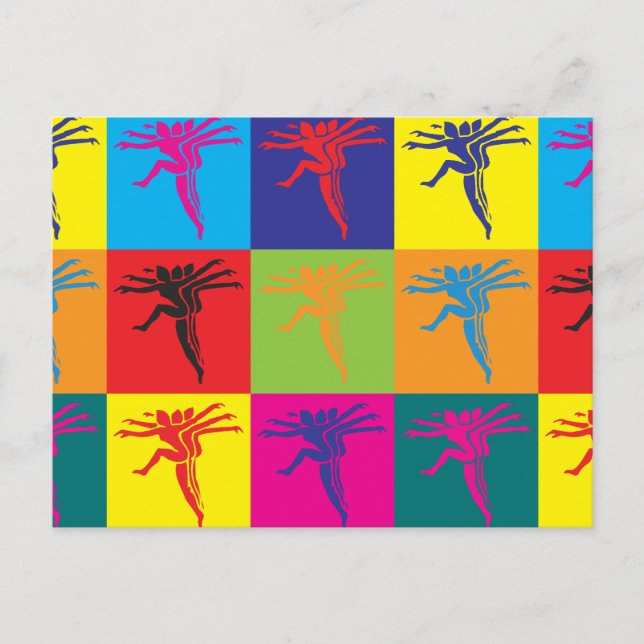 Choreografi - pop Art Vykort (Framsida)