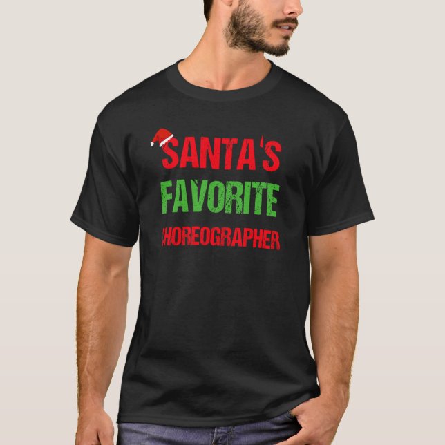 Choreographer Funny Pajama Christmas T Shirt (Framsida)