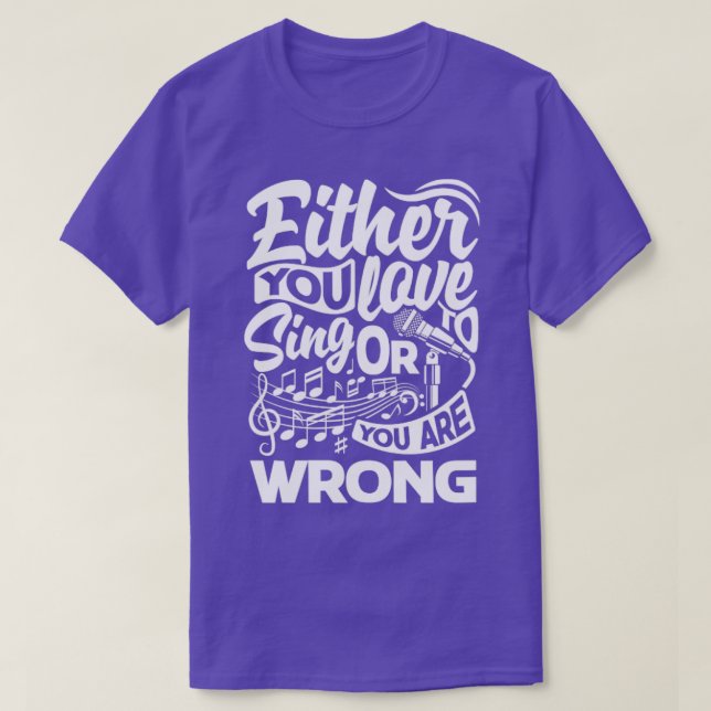 Chorister Choir Singing Choir Lärare du Kärlek til T Shirt (Design framsida)