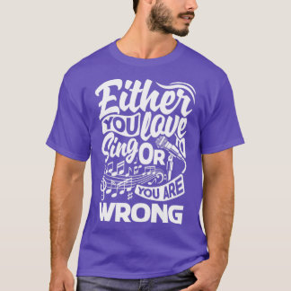 Chorister Choir Singing Choir Lärare du Kärlek til T Shirt