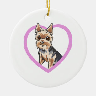 CHORKIE JULGRANSPRYDNAD KERAMIK