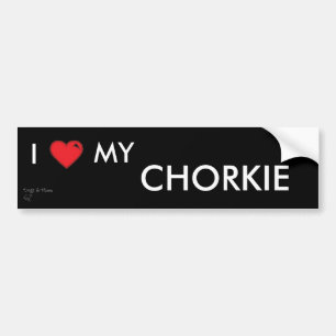 Chorkie klistermärke