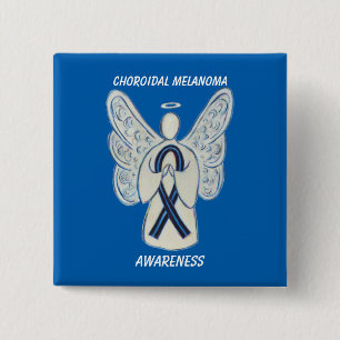 Choroidal Melanoma Awareness Ribbon Angel Pin Knapp