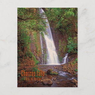 Chorros faller, Costa Rica Vykort