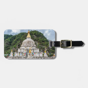 Chorten Kora - Östra Bhutan, Himalaya, Asien Bagagebricka