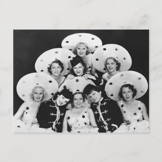 Chorus Girls Group Postcard - 1706461.jpg Vykort (Framsida)