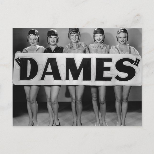 Chorus Girls vycard - Dames - 1706394.jpg Vykort (Framsida)
