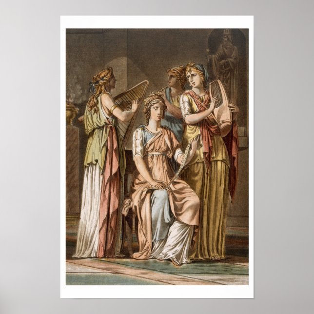 Chorus of Israelite Women, costumes for 'Esther' b Poster (Framsidan)